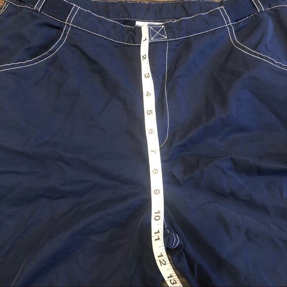 Nike Parachute Pants Womens Small Tech Cargo Crop Blue Cotton Outdoors Utility - Picture 5 of 13